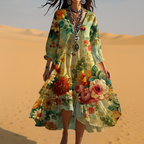 Astra Női Vintage Boho V-nyakú Nyári Ruha Női Vintage Boho V-nyakú Nyári Ruha Astra