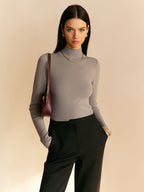 Aurelia Női Tavaszi Kényelmes Mock-Neck Top Kollekció