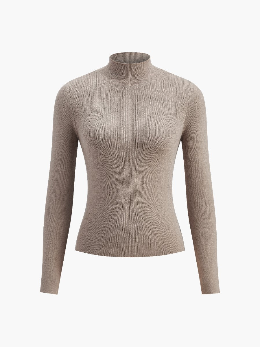 Aurelia Női Tavaszi Kényelmes Mock-Neck Top Kollekció