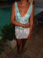 Nova Női Pailletten V-nyakú Party Tanktop Nova Női