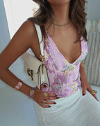 Nova Női Pailletten V-nyakú Party Tanktop Nova Női