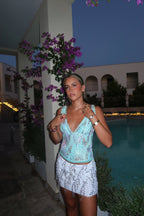 Nova Női Pailletten V-nyakú Party Tanktop Nova Női