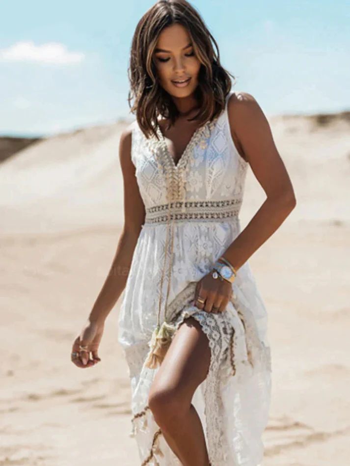 Elara Női Bohemian Stílusú Nyári Maxi Ruha A Boho Elegancia Kedvelőinek Napsütéses Kiruccanásokhoz