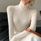 Lyra Női Tavaszi Elegáns Mock-Neck Top Női Ruházat
